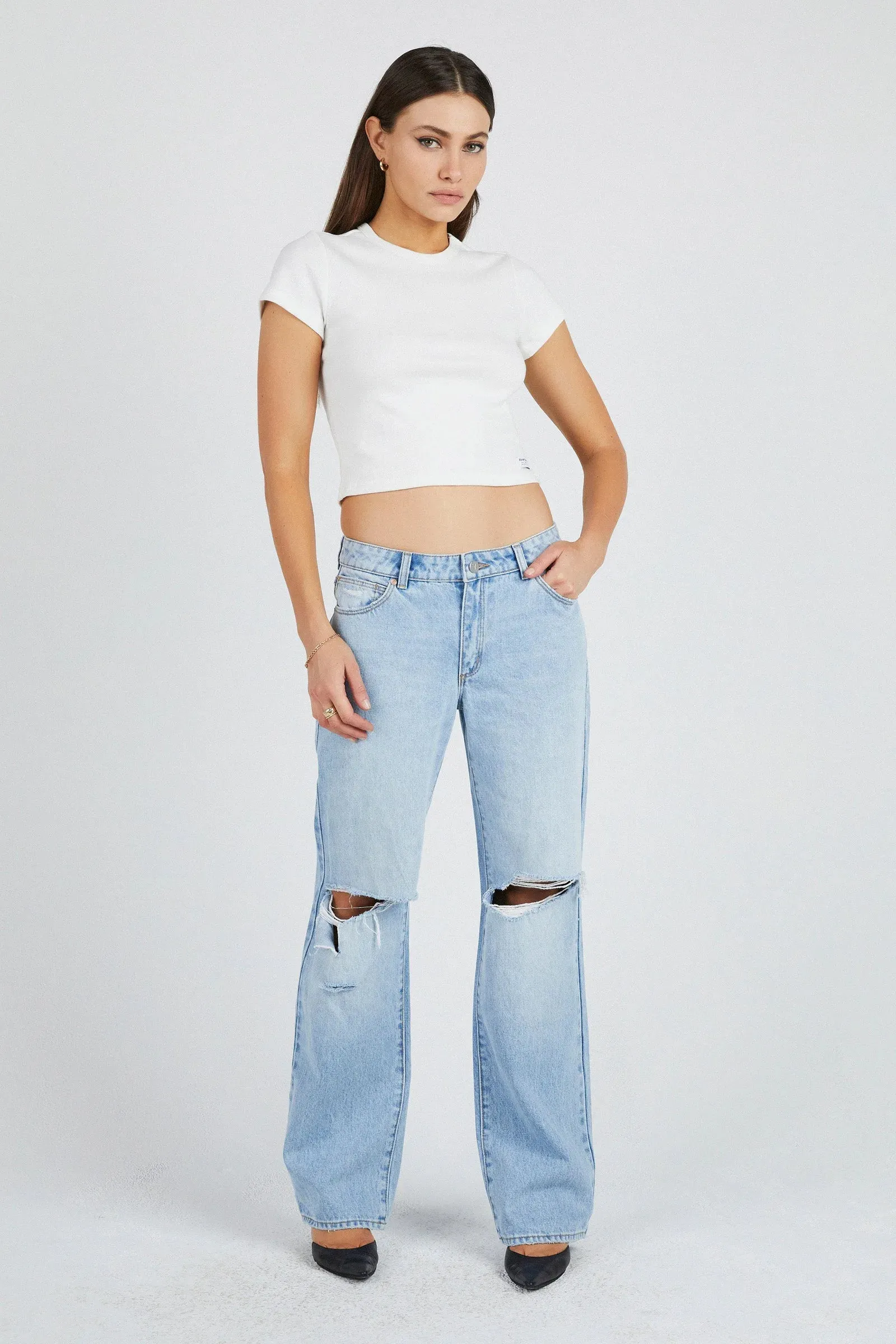 Juanita Baggy Ripped Jeans - Size 99