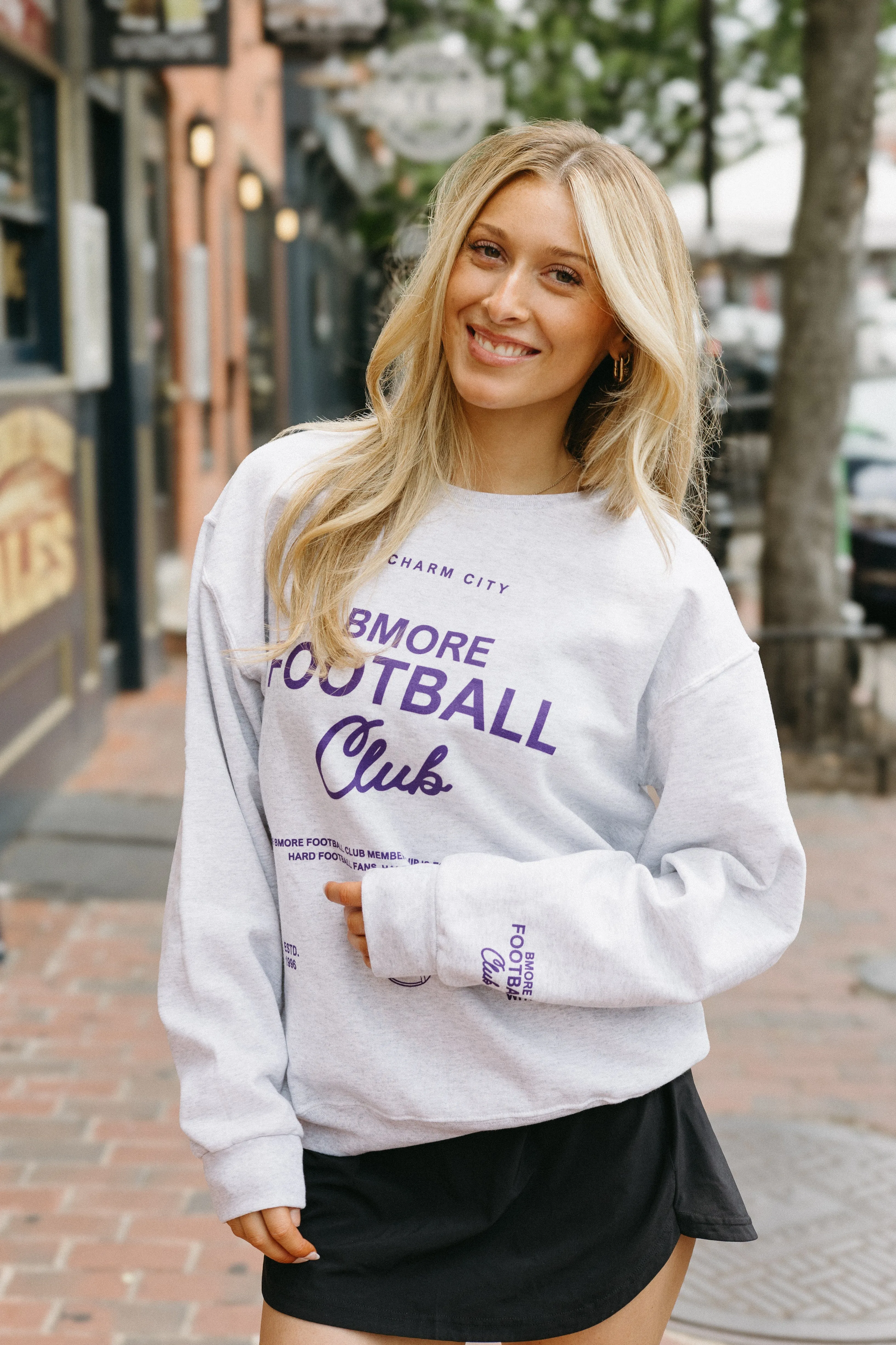 Bmore Football Club Crewneck Sweatshirt By Brightside