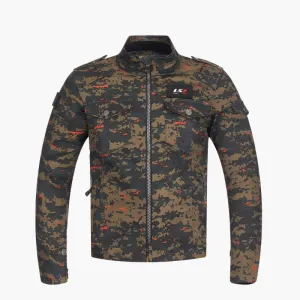 CAMOUFLAGE RIDING JACKET RUST