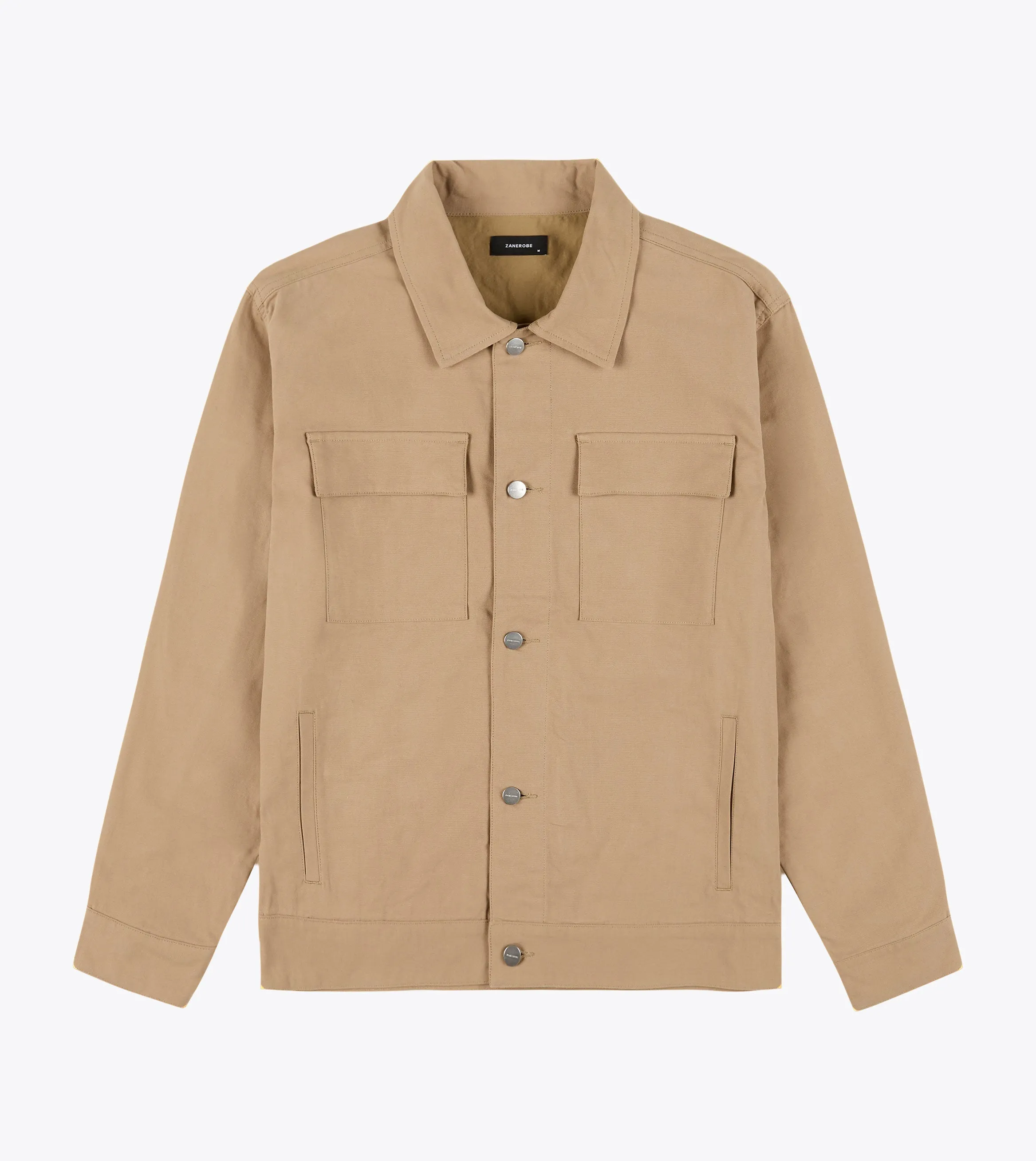 Canvas Work Jacket Dk Tan