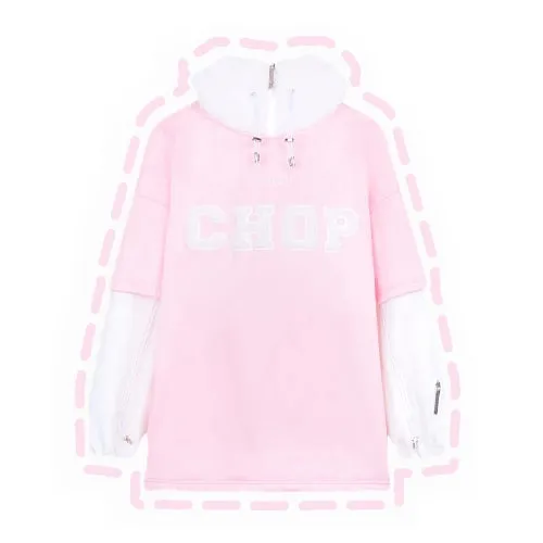 CHOPCHOP Candy Pop Fluffy Snow Bibpants and Hoodie