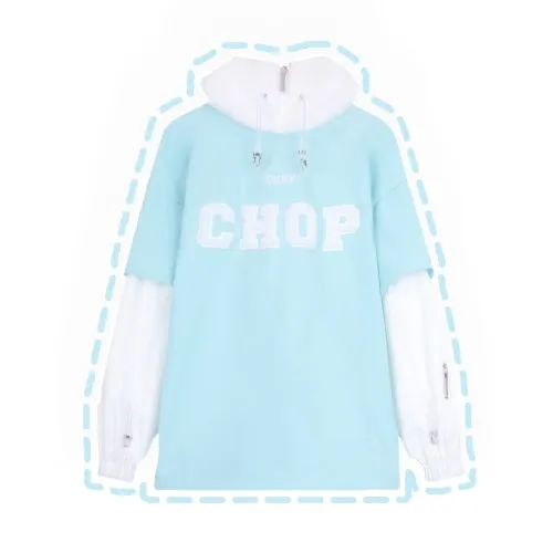 CHOPCHOP Candy Pop Fluffy Snow Bibpants and Hoodie