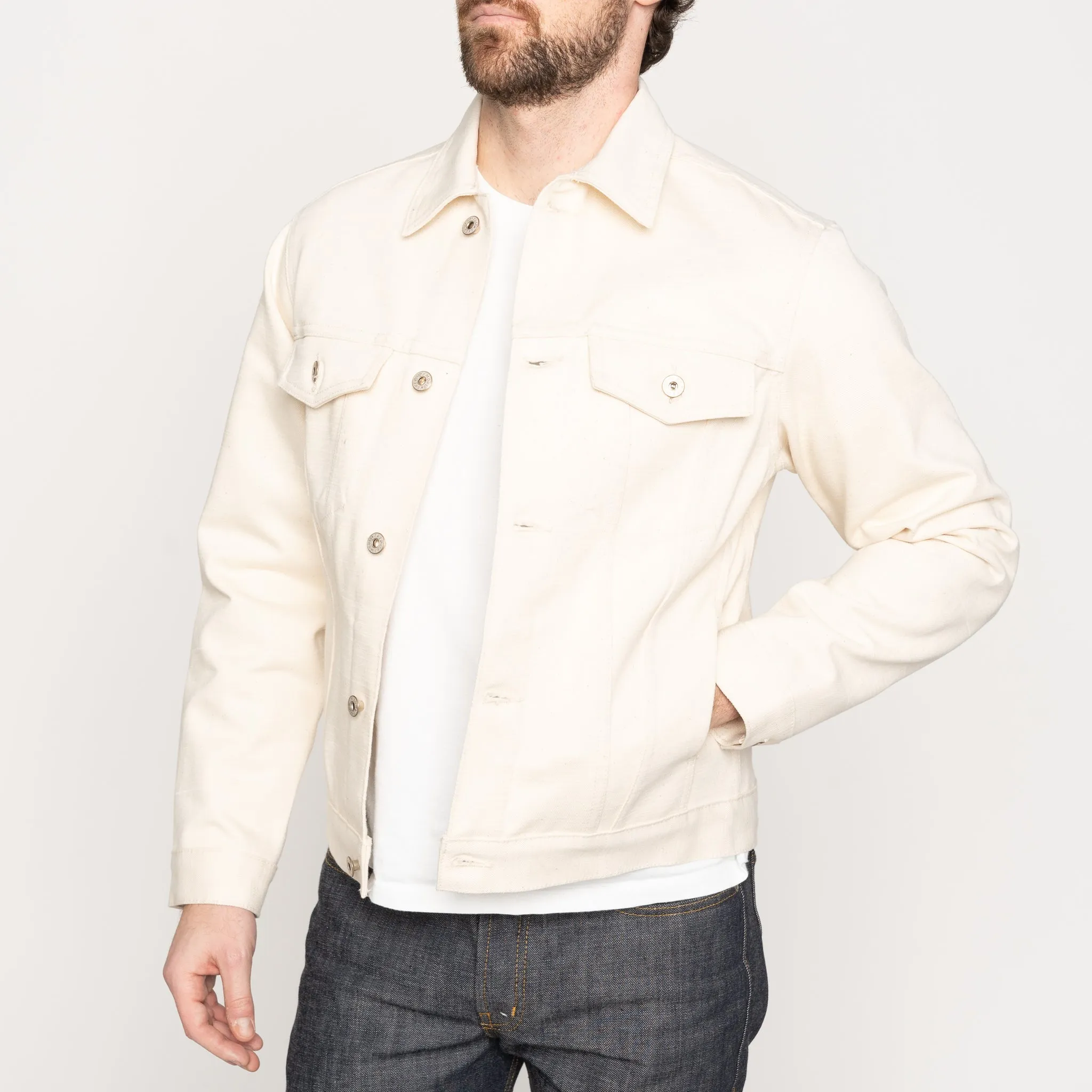 Denim Jacket - Undyed Frankenstein Denim