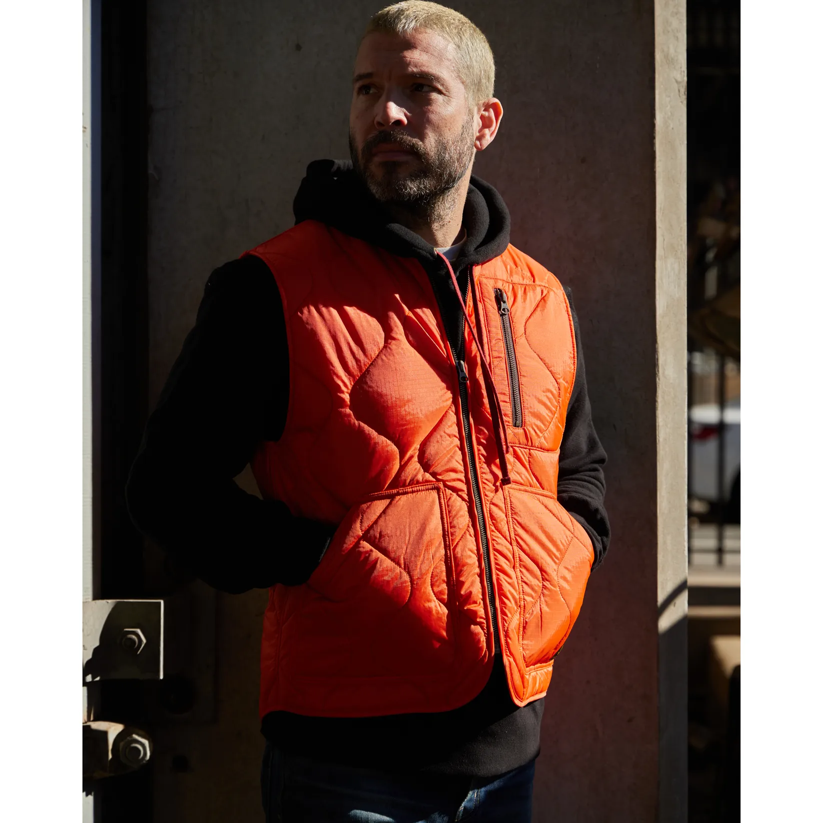 Humboldt Quilted Liner Vest - Orange