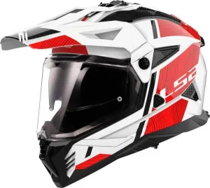 Ls2 Mx702 Pioneer  Hill Adventure Helmet White Red-06