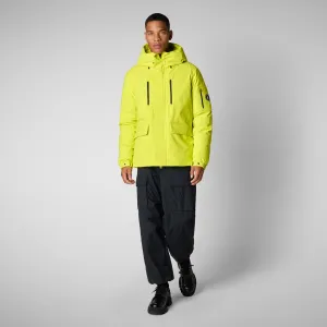 Men's hooded parka Hiram in lichen green