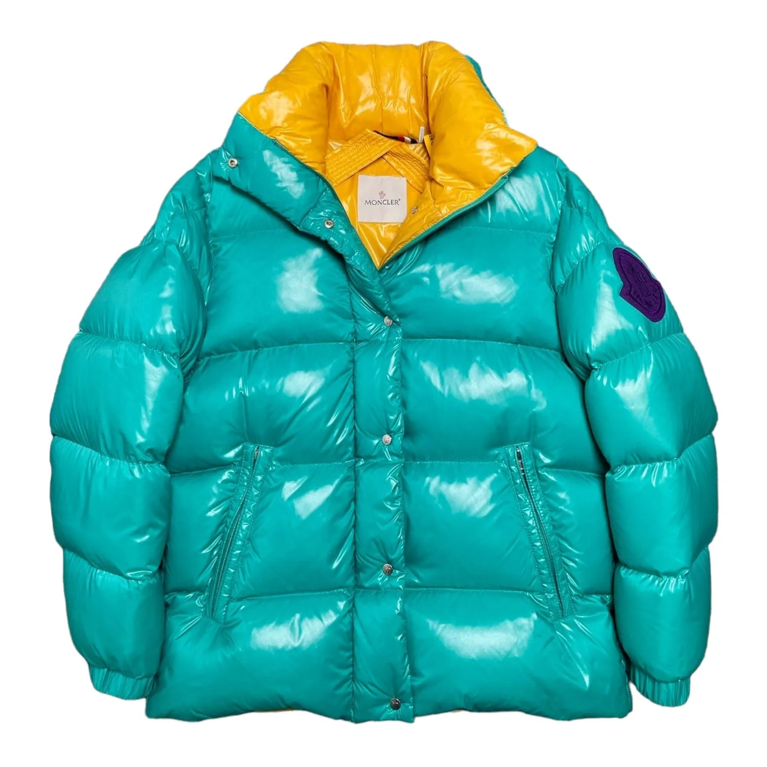 Moncler Dervaux Jacket Teal Pre-Owned