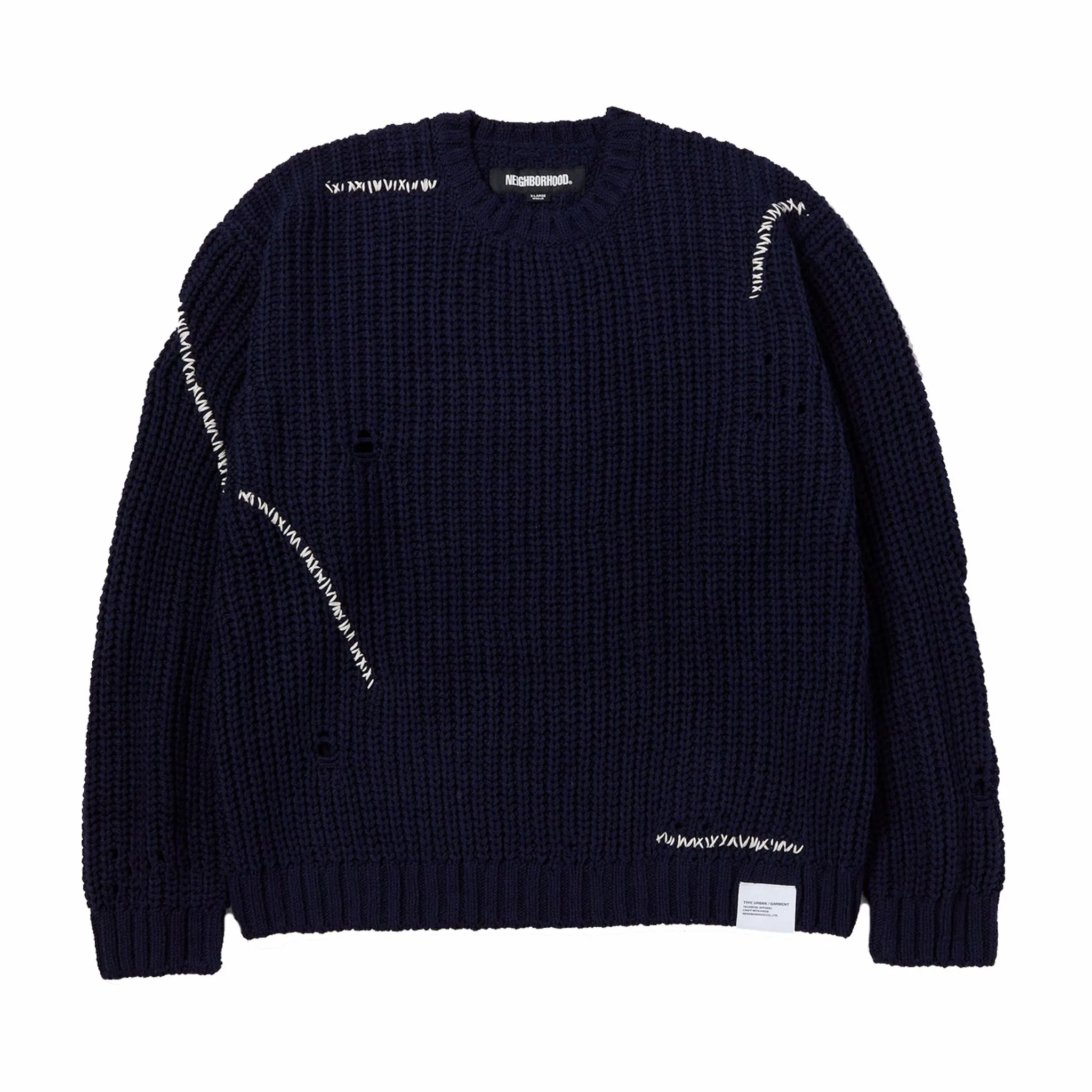 Neighborhood Savage Crewneck Sweater (Navy)