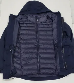 Nwt Polo Ralph Lauren Navy Down Jacket w/Polo Badge