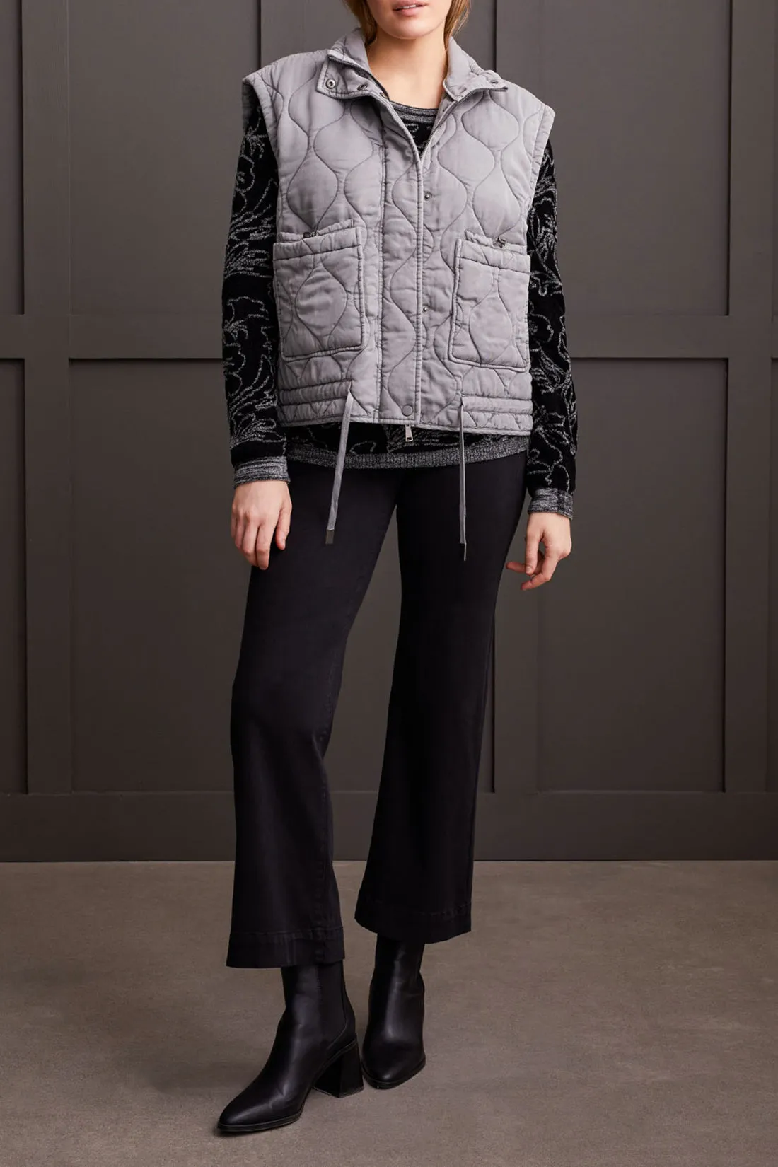 Quilted Zip Up Vest