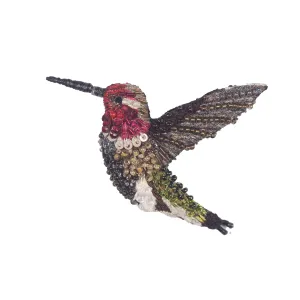 sparkingly hummingbird brooch