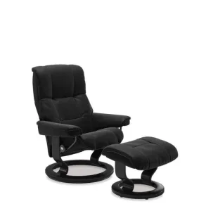 Stressless® Mayfair Large Leather Recliner - Classic Base (Paloma Black)