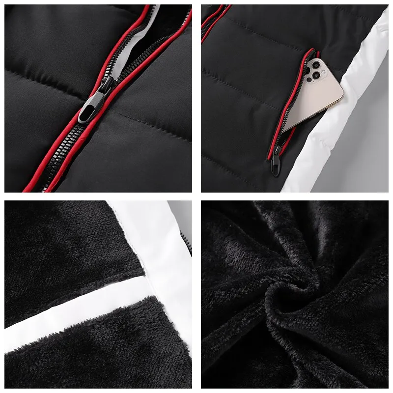 Thick Warm Fleece Waterproof Hooded Parka