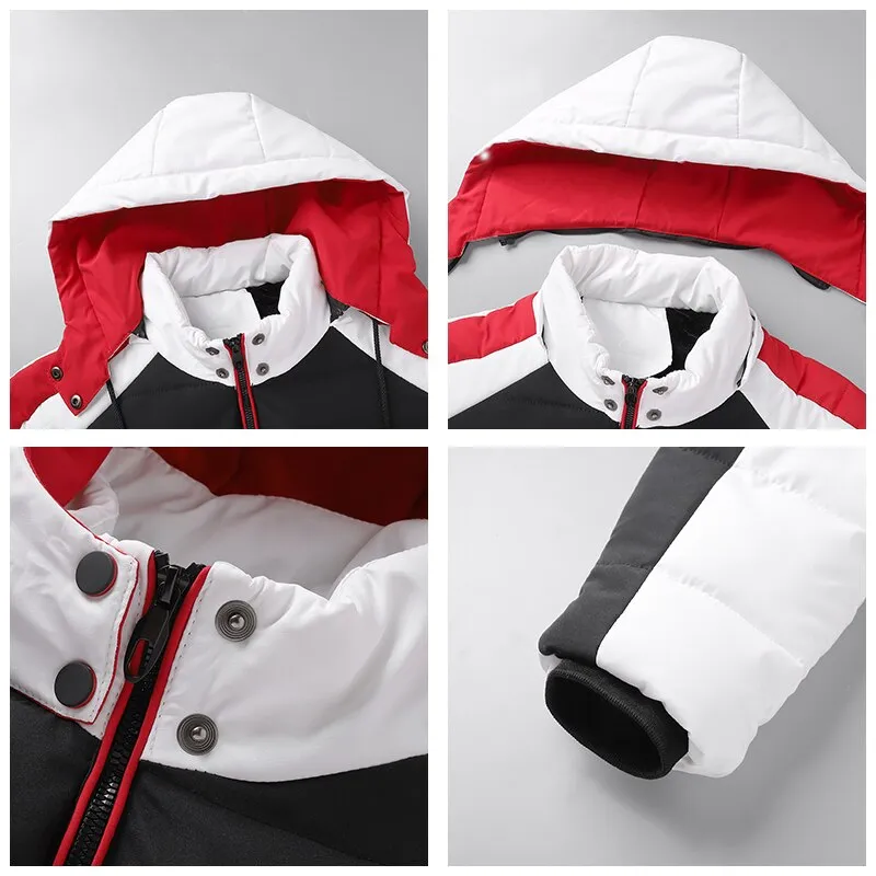 Thick Warm Fleece Waterproof Hooded Parka