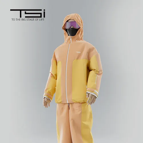 TSI 23/24 Upgraded 3L Orange Snowboarding Jacket & Pants