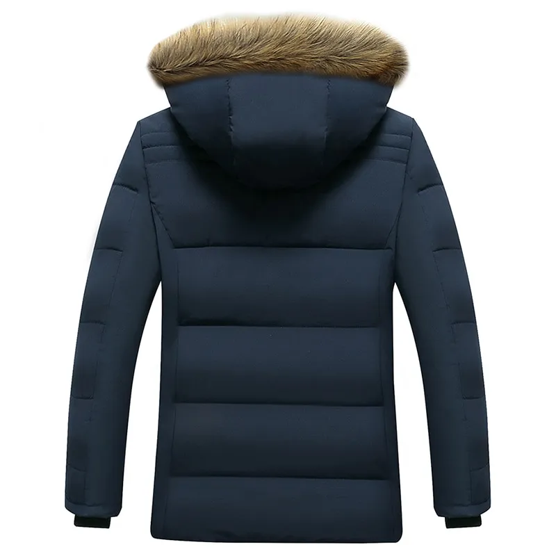 Warm Thick Fleece Waterproof Hooded Fur Parka Jackets