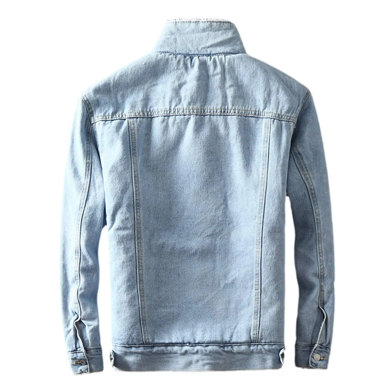 WLS Solid Color Denim Jacket